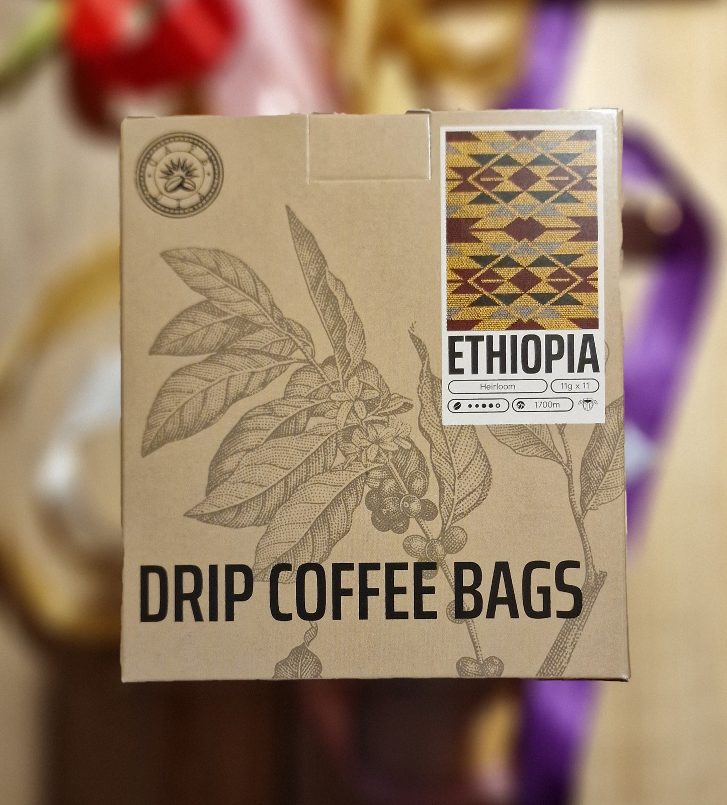 DRIP COFFEE kafijas maisiņi 11x11g ETHIOPIA