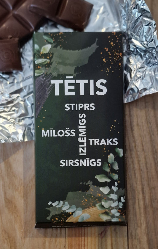 Chocolate card TĒTIS