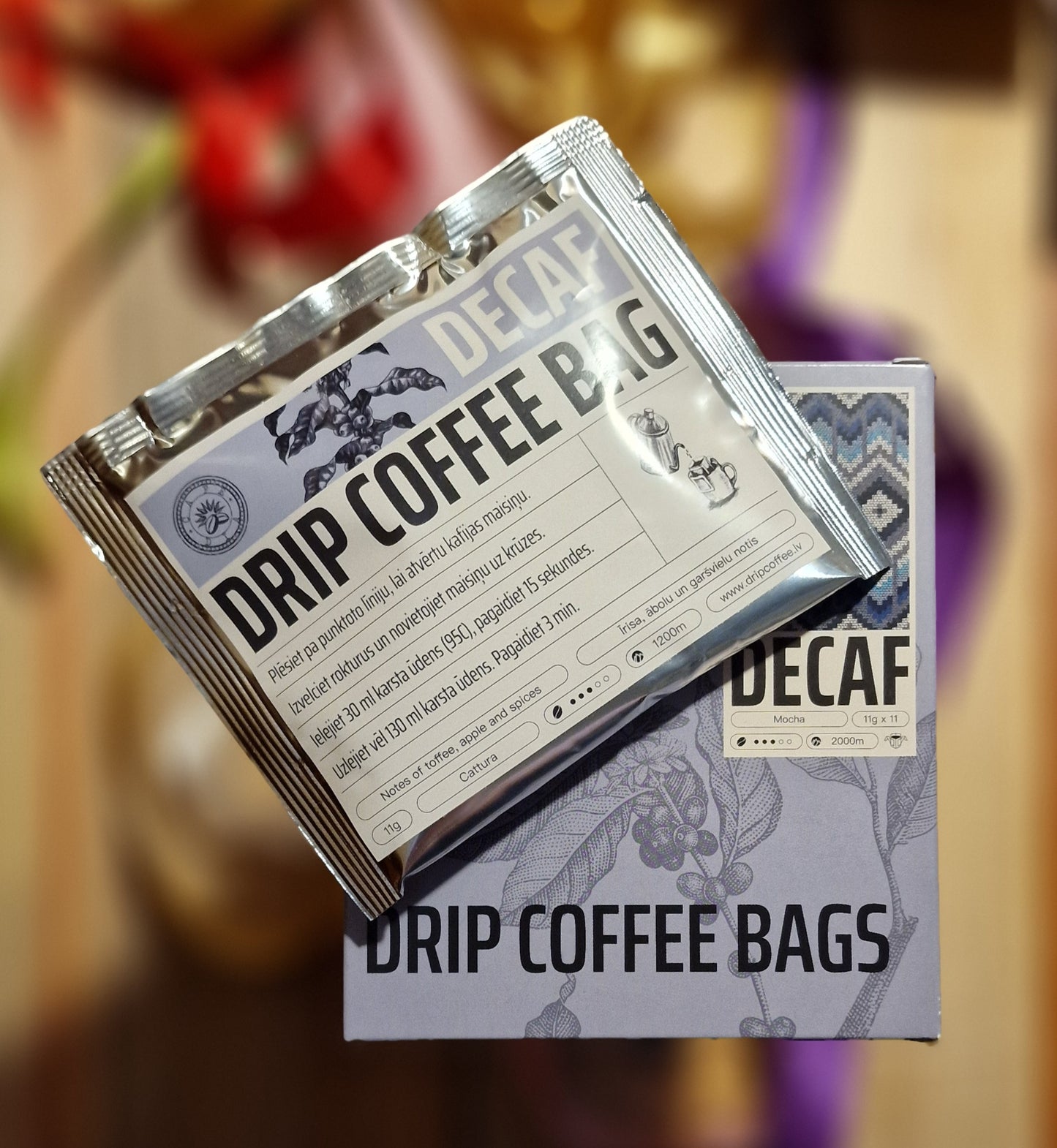 DRIP COFFEE kafijas maisiņi 11x11g DECAF