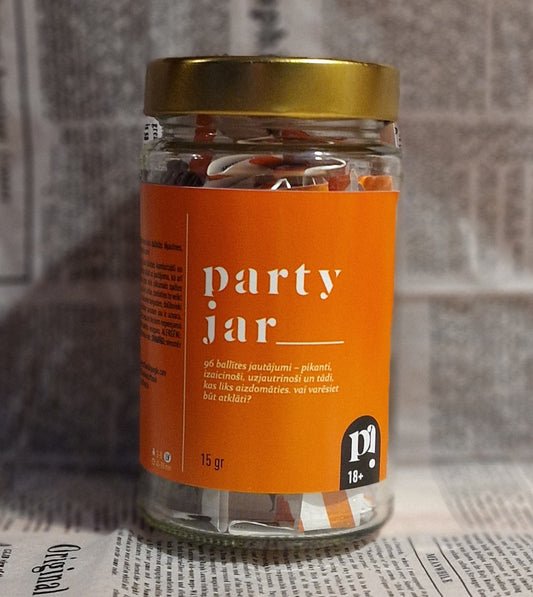 Latvian Stuff Book Party Jar question game for parties